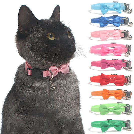 Bow & Bell Cat Collar