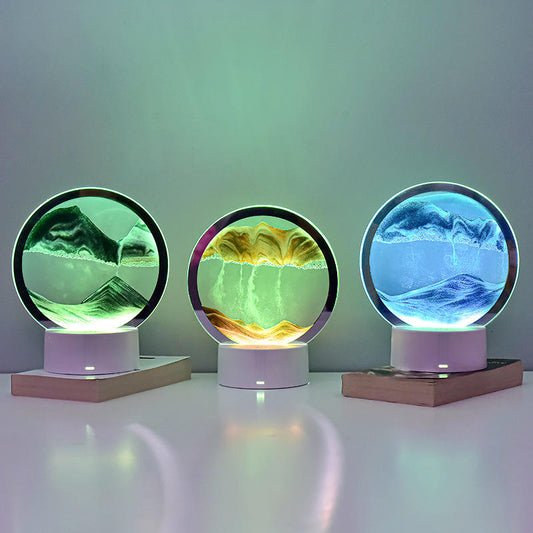 Quicksand Tabletop Hourglass 3D Night Light